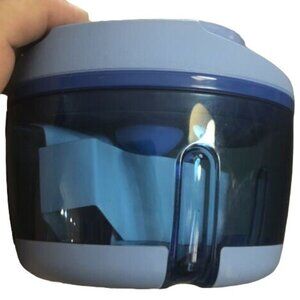 Tupperware Chop N Prep Chef Manual Food Processor Little L'il Chopper Sheer Blue